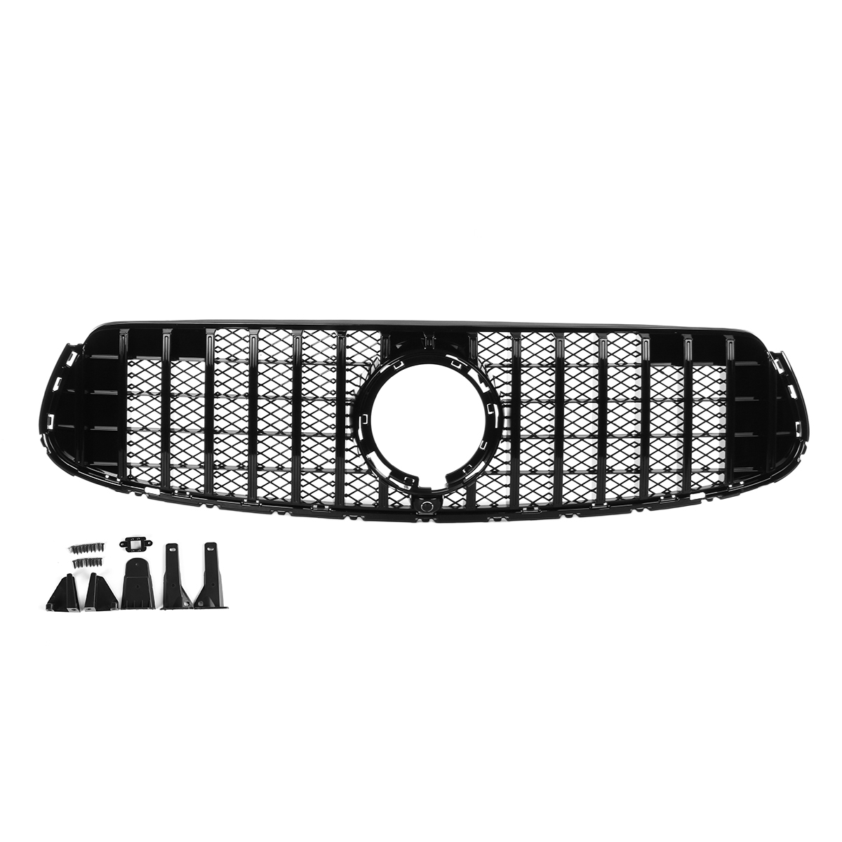 Glossy-Black-GTR-Style-Upper-Grille-For-Mercedes-Benz-GLC-class-W253-GLC300-GLC350-GLC43-2020-1672945