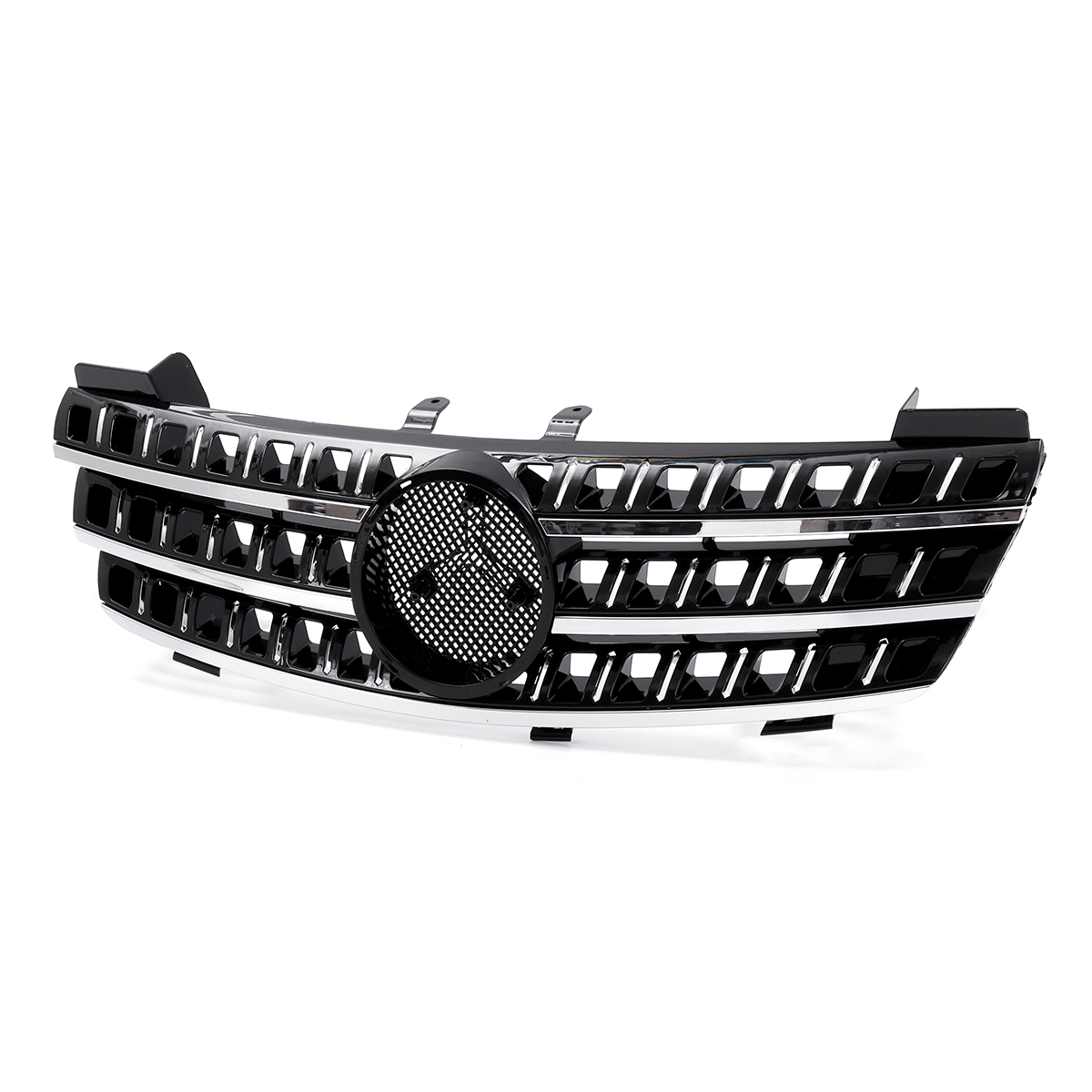 Glossy-Front-Hood-Grill-Grille-For-Mercedes-Benz-ML-Class-W164-ML320-ML350-ML550-2005-2008-1544912