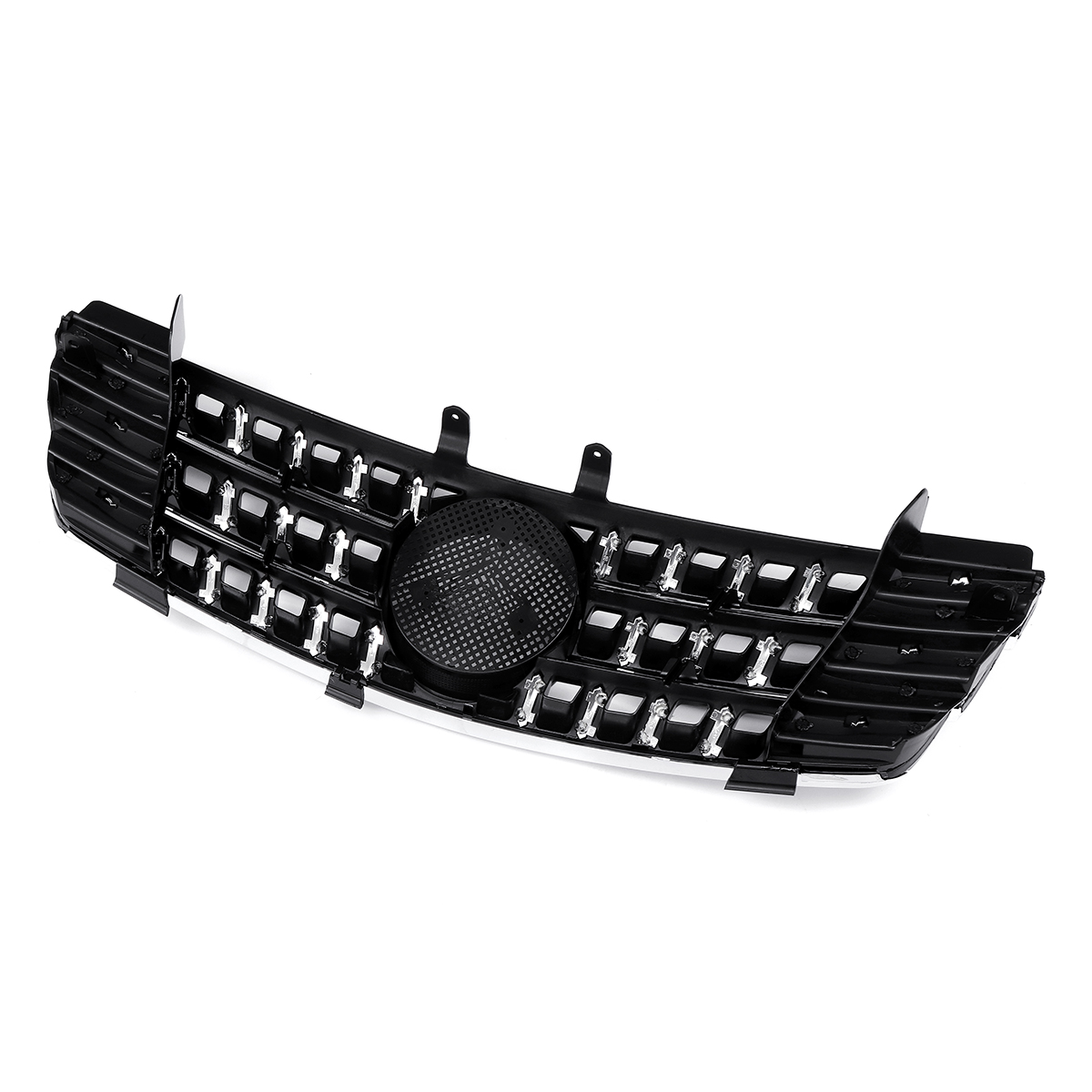 Glossy-Front-Hood-Grill-Grille-For-Mercedes-Benz-ML-Class-W164-ML320-ML350-ML550-2005-2008-1544912