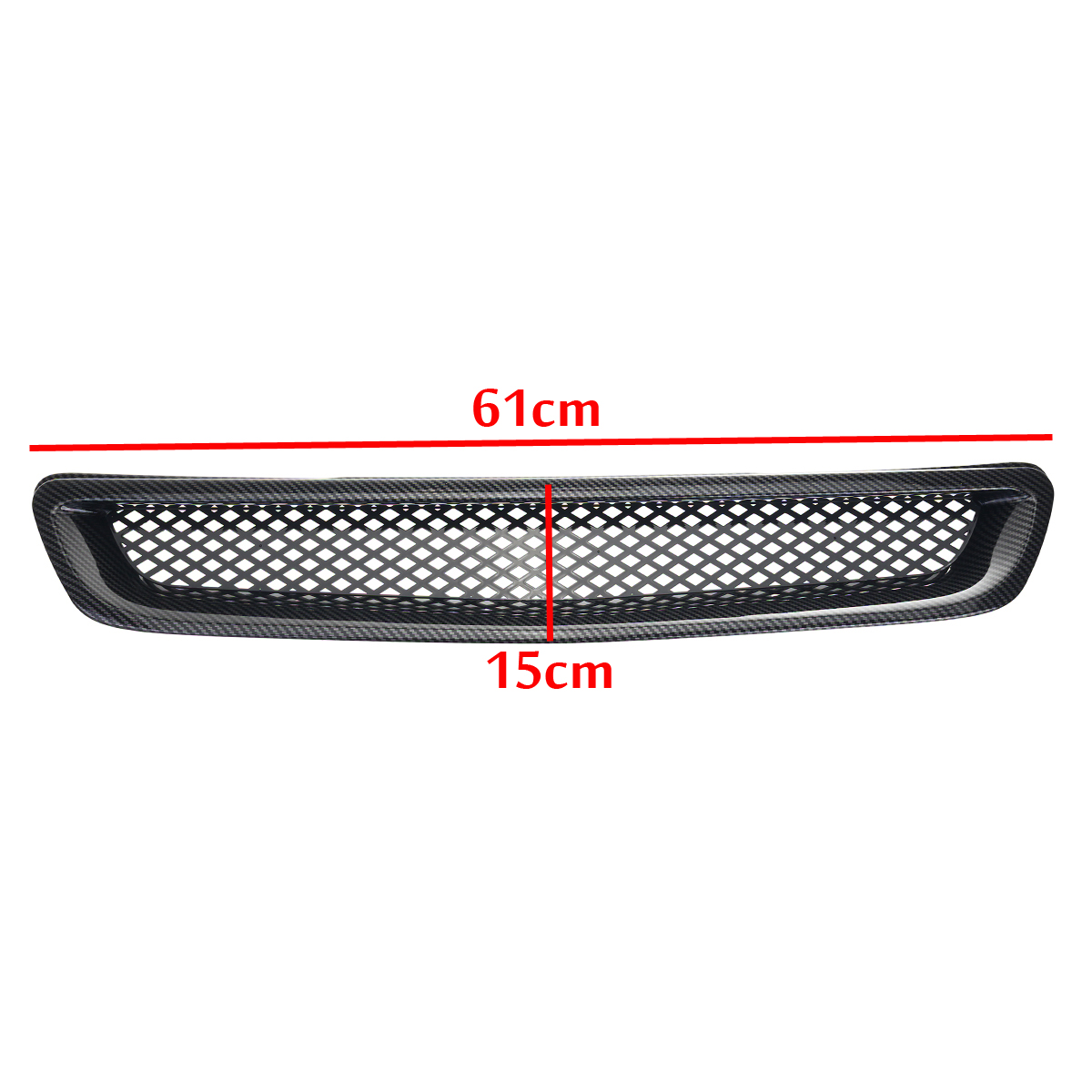 JDM-Style-Front-Hood-Grill-Grille-ABS-For-Honda-Civic-1996-1998-1705219