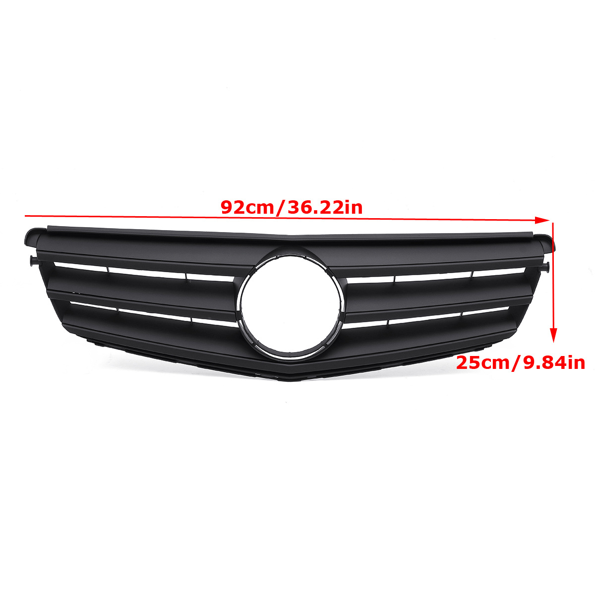 Matte-Black-Front-Grille-Grill-For-Mercedes-Benz-C-Class-W204-C180-C200-C300-C350-2008-2014-1423693
