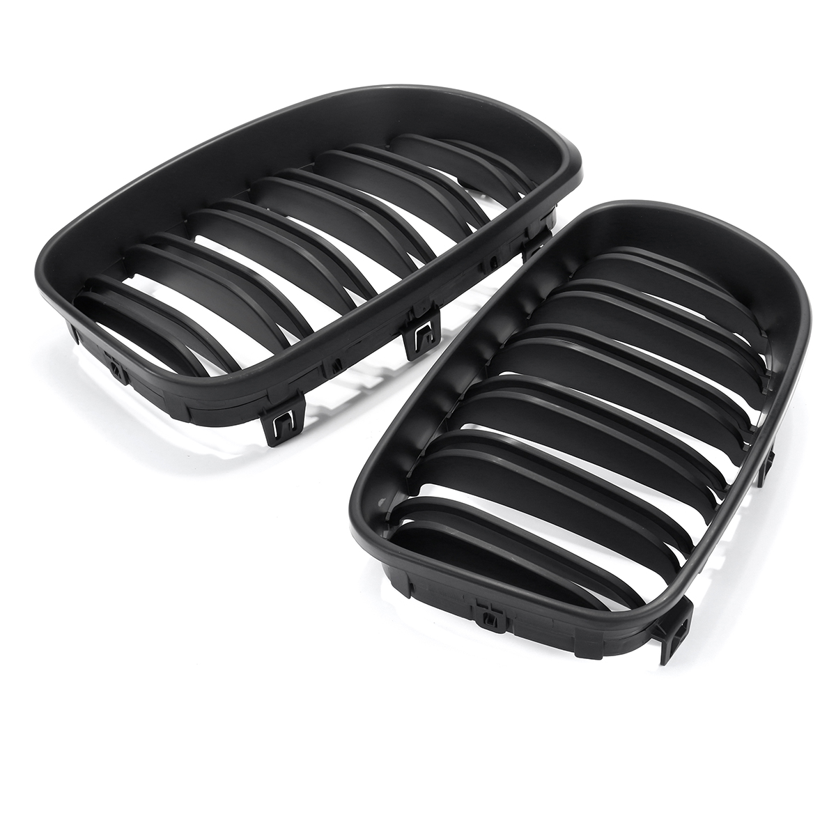 Matte-Black-Front-Kidney-Grill-Grille-For-BMW-E87-1-Series-08-13-1377903