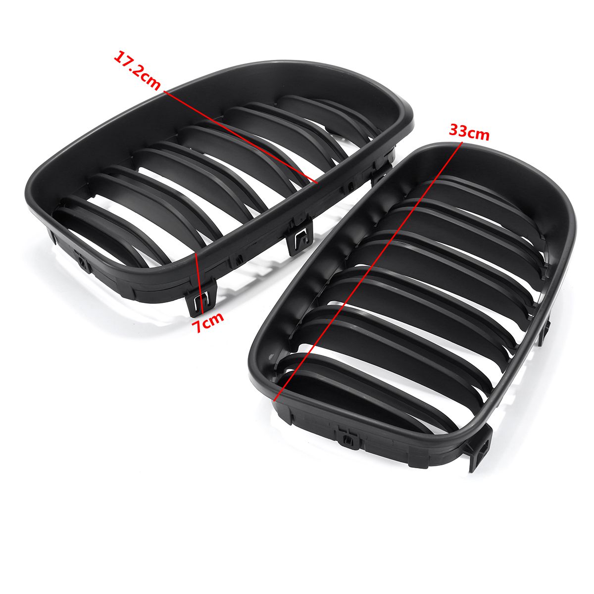 Matte-Black-Front-Kidney-Grill-Grille-For-BMW-E87-1-Series-08-13-1377903