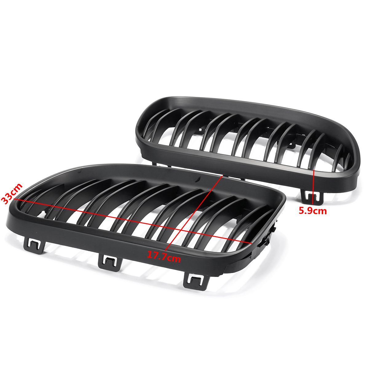Matte-Black-Front-Kidney-Grill-Grille-For-BMW-E92-E93-2010-2014-1381790