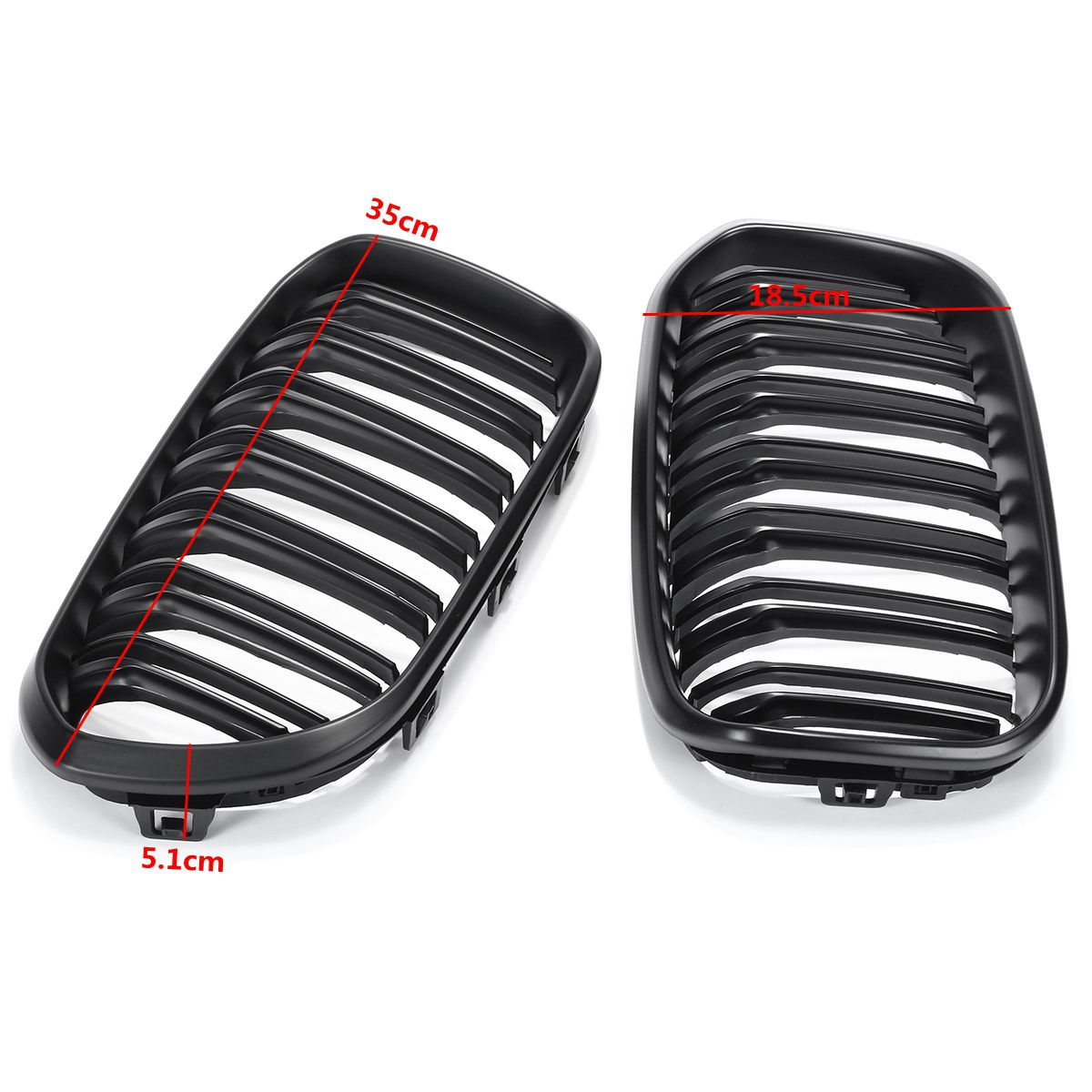 Matte-Black-Front-Kidney-Grill-Grille-For-BMW-F20-F21-1-Series-15-17-1381903