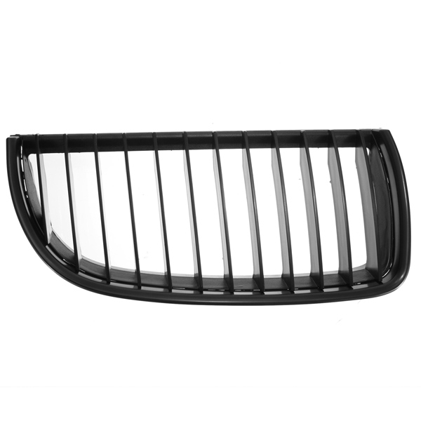 Matte-Black-Front-Kidney-Grilles-Grill-with-Upper-Hood-Eyelids-for-BMW-E90-E91-3-Series-Sedan-2004-2-49314