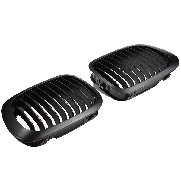 Matte-Black-Front-Kidney-Sport-Grilles-Grill-For-BMW-E46-2D-2-Door-1998-2002-46591
