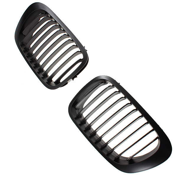 Matte-Black-Front-Kidney-Sport-Grilles-Grill-For-BMW-E46-2D-2-Door-1998-2002-46591