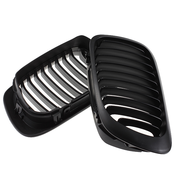 Matte-Black-Front-Kidney-Sport-Grilles-Grill-For-BMW-E46-2D-2-Door-1998-2002-46591