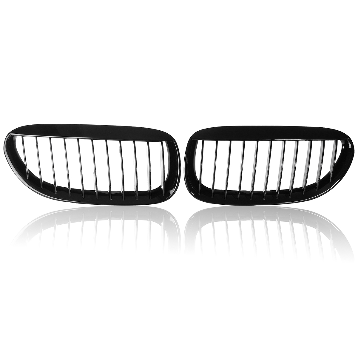 One-Pair-Car-Gloss-Black-Front-Grilles-RL-For-BMW-E63E64-2005-2010-M6-650Ci-645Ci-1180508