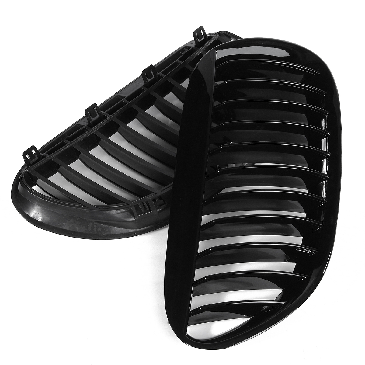 One-Pair-Car-Gloss-Black-Front-Grilles-RL-For-BMW-E63E64-2005-2010-M6-650Ci-645Ci-1180508