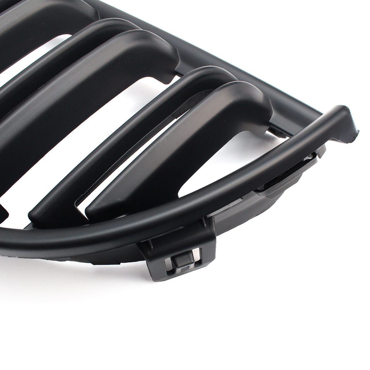One-Pair-Car-Matt-Black-Front-Kidney-Double-Slat-Grille-Set-For-BMW-E90-E91-2005-2008-1205970