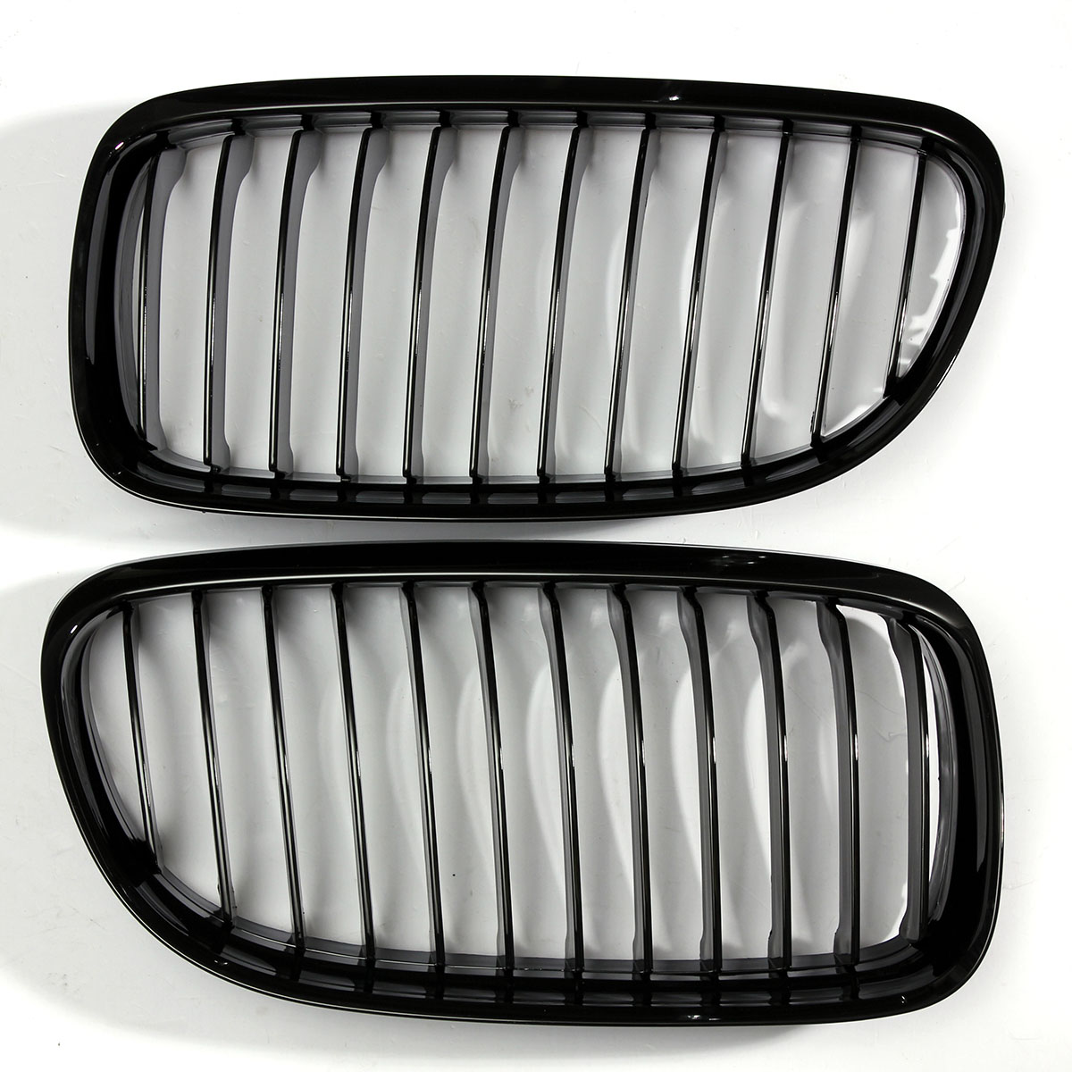 Pair-ABS-Gloss-Black-Baking-Varnish-Front-Car-Grille-For-BMW-E90-09-12-1376376