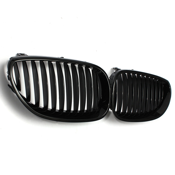 Pair-Black-Front-Sport-Wide-Kidney-Grille-Grill-for-BMW-E60-E61-5Series-M5-03-10-1012501