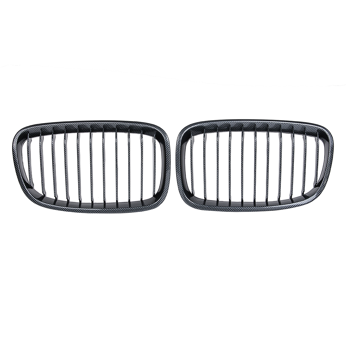 Pair-Carbon-Fiber-ABS-Front-Kidney-Grille-For-BMW-F20-F21-2011-2014-1400648