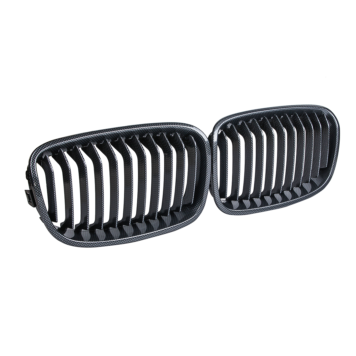 Pair-Carbon-Fiber-ABS-Front-Kidney-Grille-For-BMW-F20-F21-2011-2014-1400648