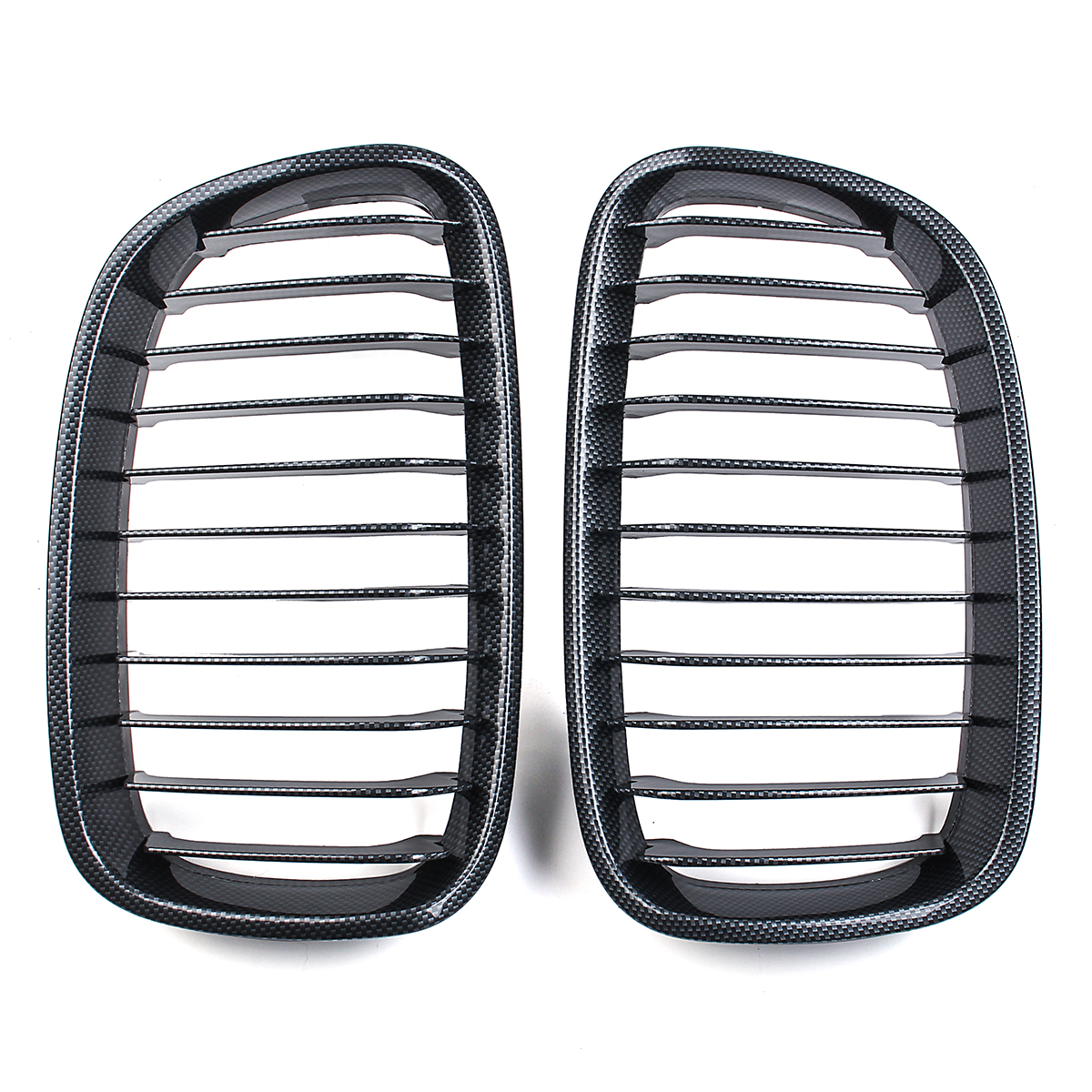 Pair-Carbon-Fiber-ABS-Front-Kidney-Grille-For-BMW-F20-F21-2011-2014-1400648