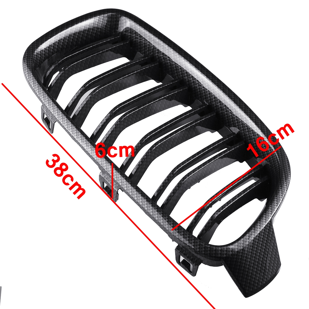 Pair-Carbon-Fiber-Look-Front-Bumper-Grill-Grille-For-BMW-3-F30-F31-F35-2012-2018-1724894