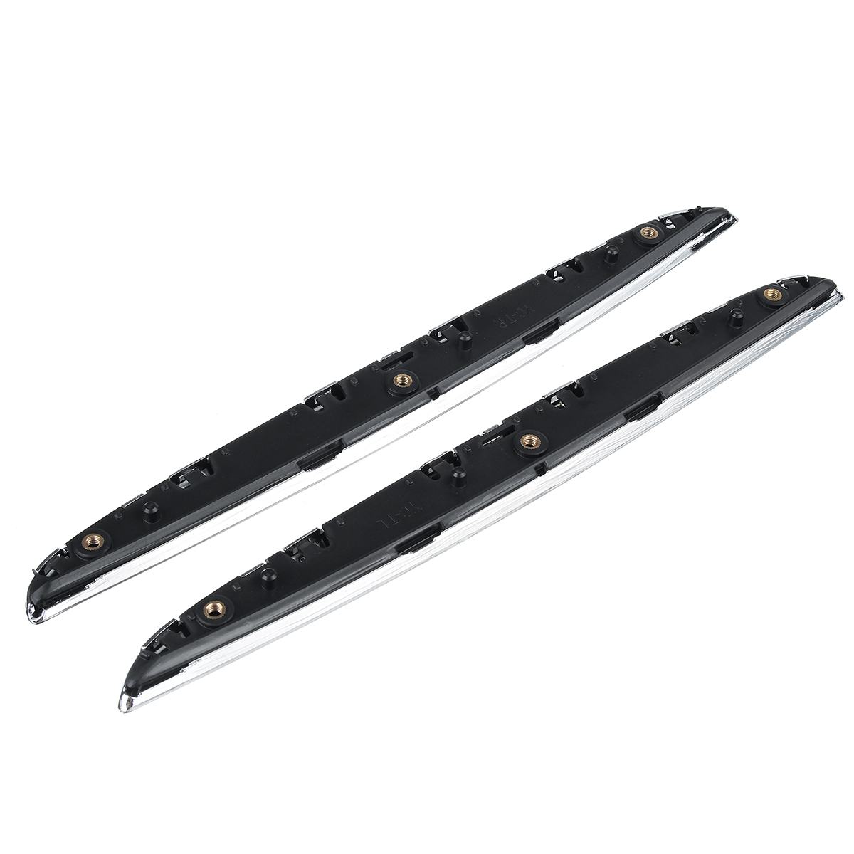 Pair-Chrome-Front-Kidney-Grilles-Upper-Hood-Eyelids-Diamond-Meteor-Style-For-BMW-3-Series-E90-E91-20-1793167