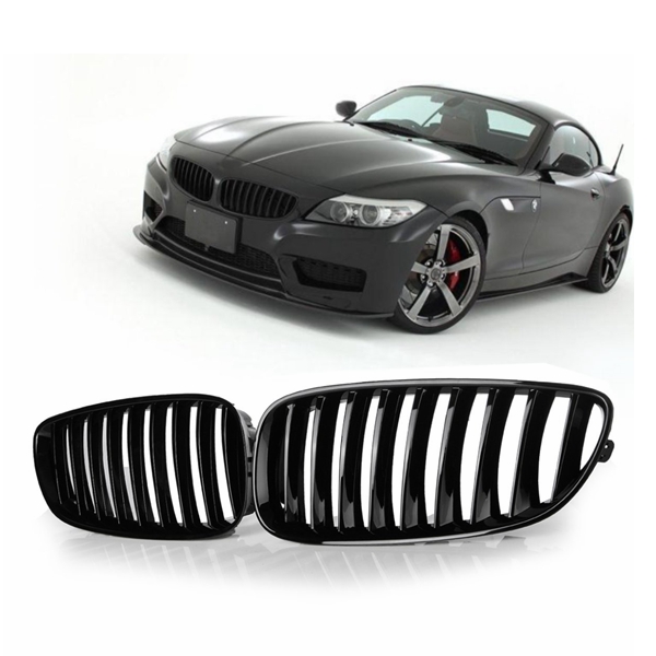Pair-Front-Gloss-Black-Mesh-Grilles-Left--Right-For-Z4-E89-2008-2016-1259877