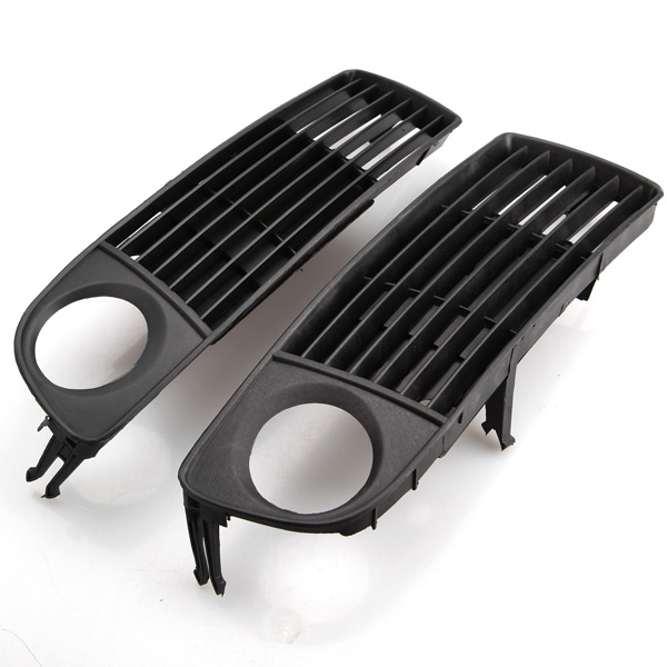 Pair-Front-Lower-Fog-Light-Grille-Grill-For-Audi-A6-C5-Avant-Quattro-1998-2002-949017