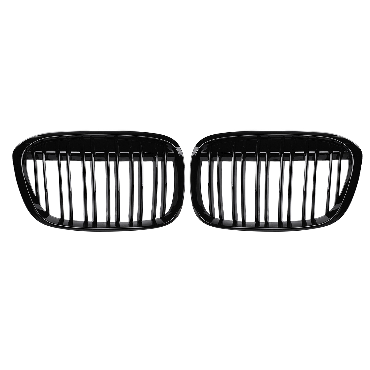Pair-Gloss-Black--Double-Line-Front-Kidney-Grille-For-BMW-F48-F49-X1--2016-2017-1394477