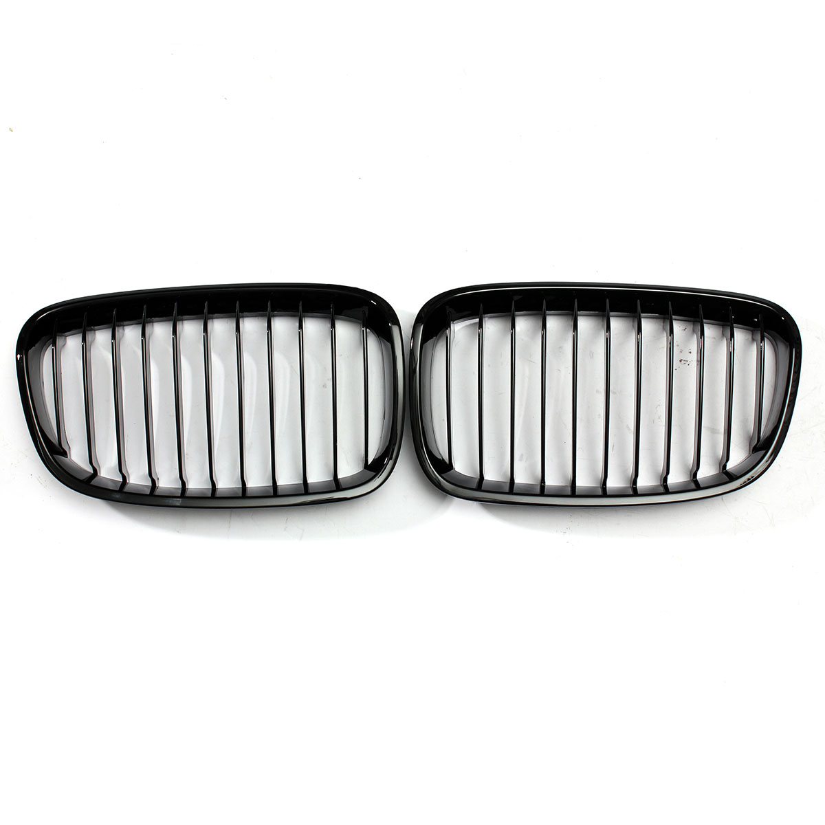Pair-Gloss-Black-Front-Car-Grille-For-BMW-F20-F21-1-Series-2011-2014-1376284