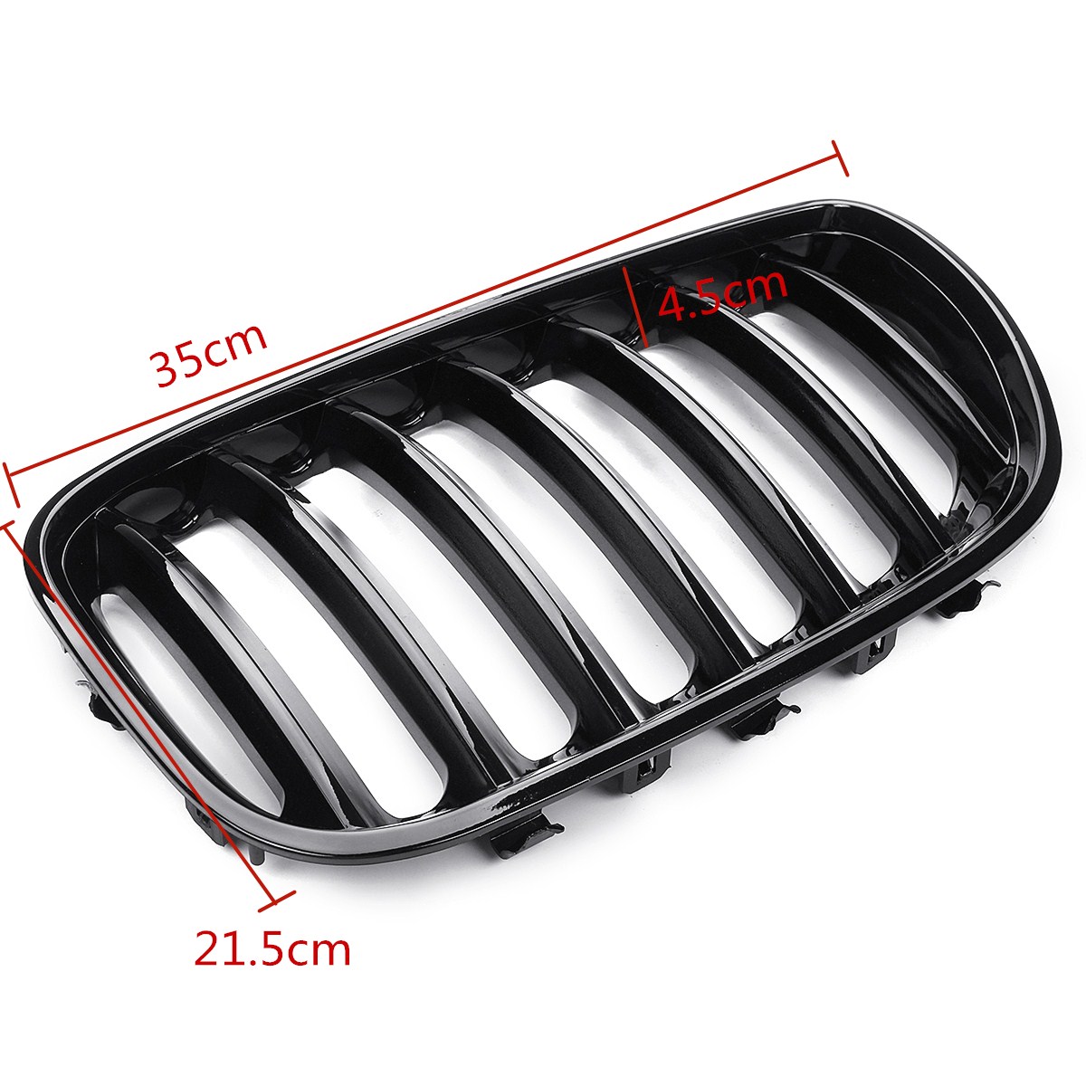 Pair-Gloss-Black-Front-Kidney-Grill-Grille-Right-Left-For-BMW-X5-E53-2004-2006-1386928