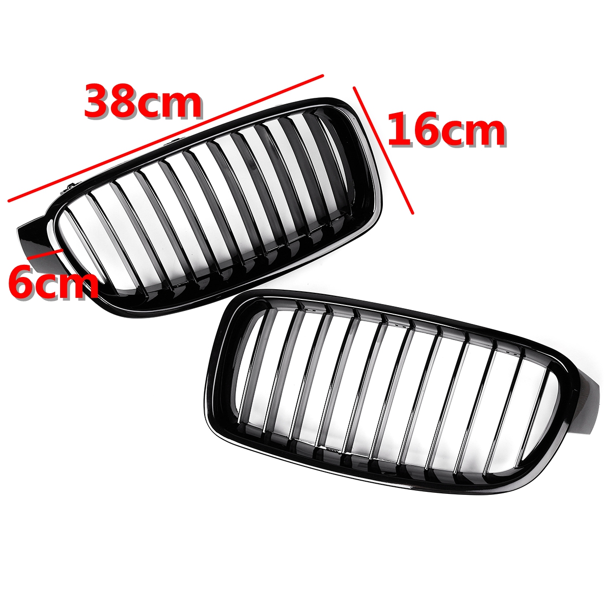 Pair-Gloss-Black-Front-Kidney-Grille-For-BMW-F30-F31-F35-320i-328i-330i-1394475