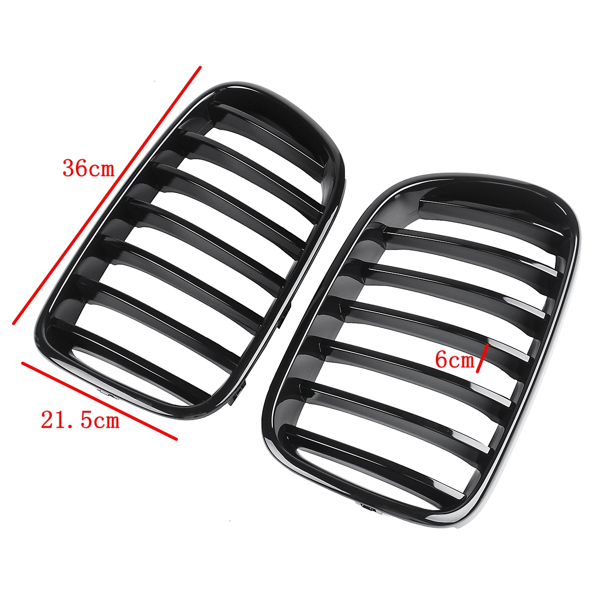 Pair-Gloss-Black-Front-Kidney-Grille-For-BMW-X3-F25-2010-2013-1394620
