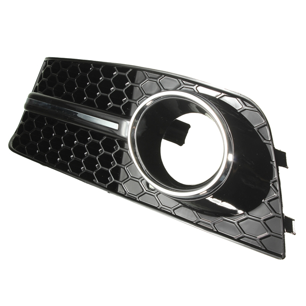 Pair-Glossy-Black-Fog-Light-Cover-Grills-For-Audi-A4-B8-2009-2011-947069