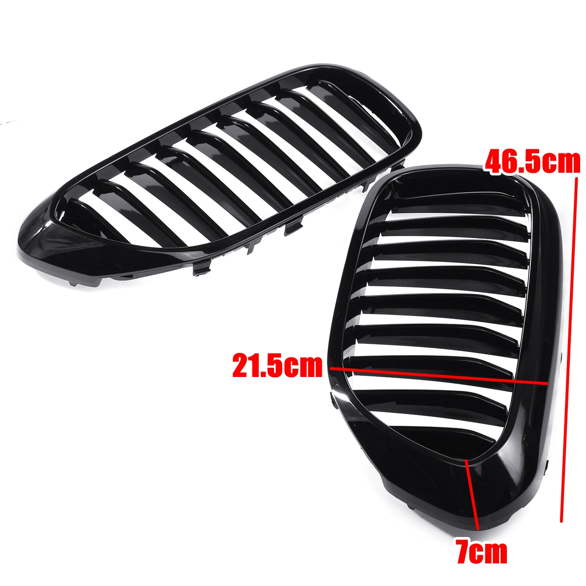 Pair-Glossy-Black-Front-Kidney-Grill-Grille-For-BMW-5-Series-G30-G31-G38-M5-2017-2018-1663299