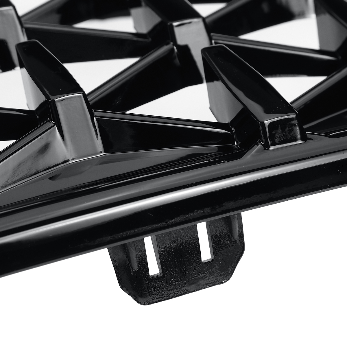 Pair-Glossy-Black-Front-Kidney-Grilles-Upper-Hood-Eyelids-Diamond-Style-For-BMW-3-Series-E90-E91-200-1793163