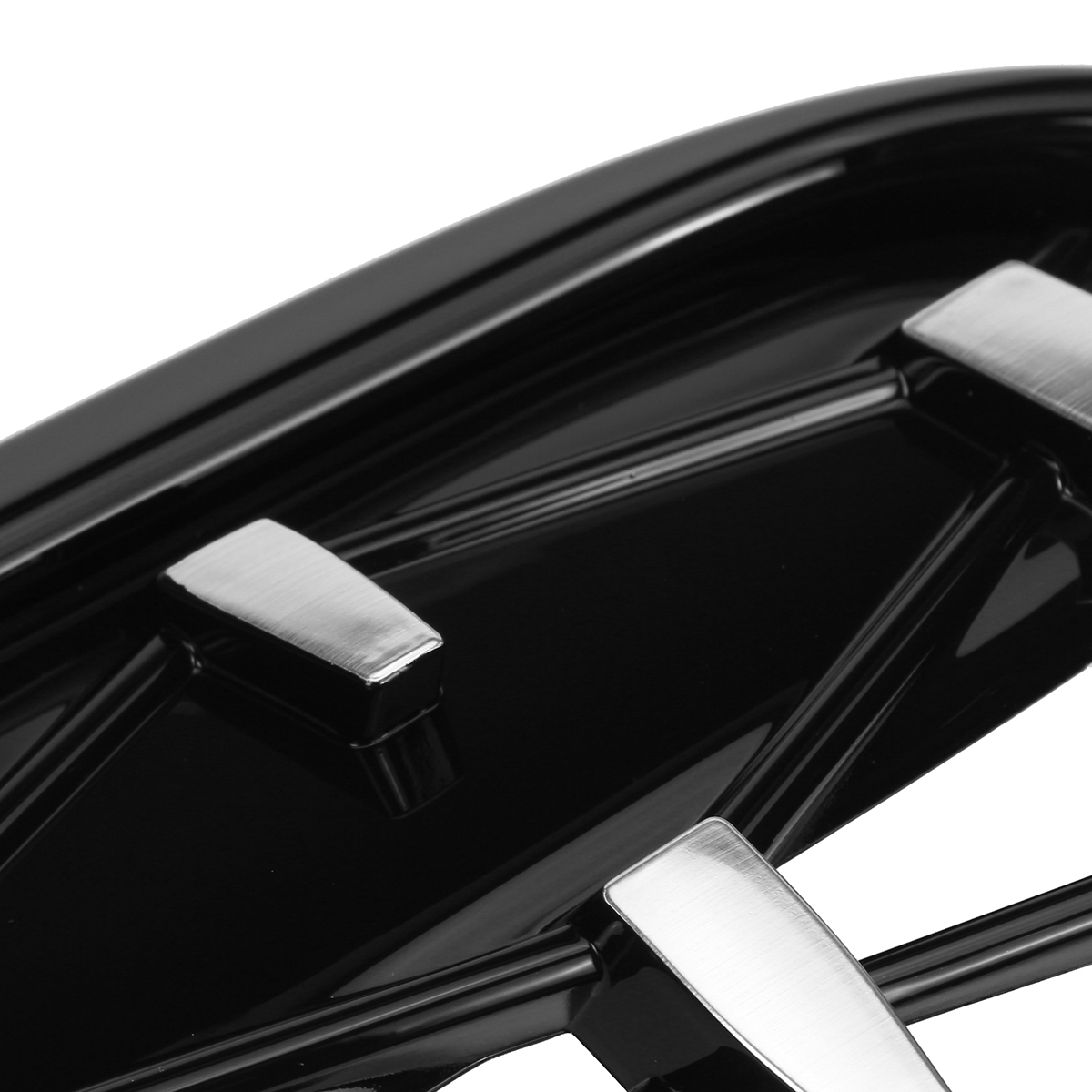 Pair-Grille-Grill-Black-Chrome-Diamond-Meteor-Mesh-For-BMW-E92-E93-2010-2015-R-1781208