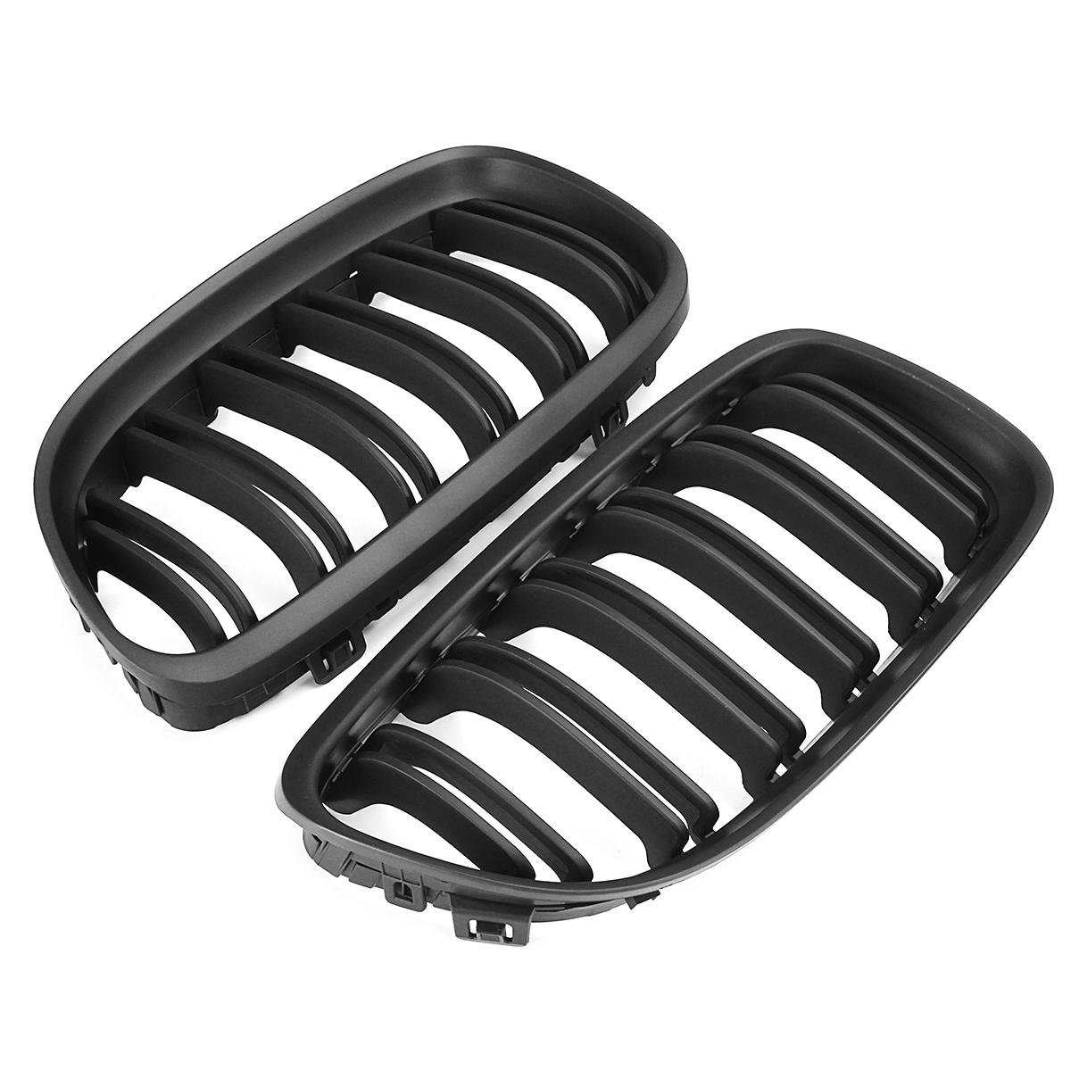 Pair-Kidney-Front-Grille-Grill-Matt-Black-For-BMW-3-Series-E90-E91-2009-2011-1405709