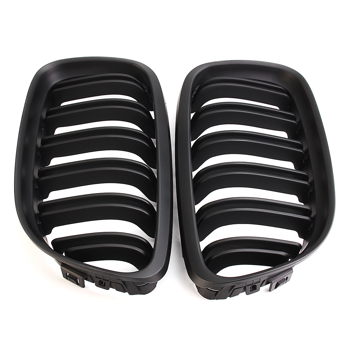Pair-Kidney-Front-Grille-Grill-Matt-Black-For-BMW-3-Series-E90-E91-2009-2011-1405709
