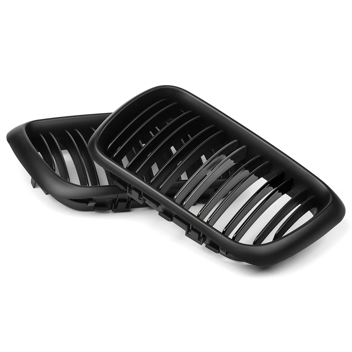 Pair-Matte-Black-ABS-Front-Kidney-Grille-For-BMW-E36-1997-1999-1394548