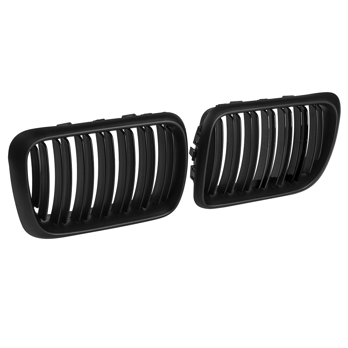 Pair-Matte-Black-ABS-Front-Kidney-Grille-For-BMW-E36-1997-1999-1394548