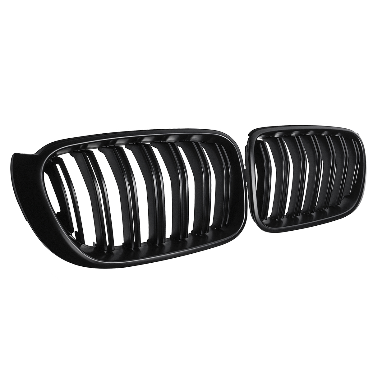 Pair-Matte-Black-Double-Line-Front-Kidney-Grille-For-BMW-F25-F26-X3-X4-2014-2018-1428194