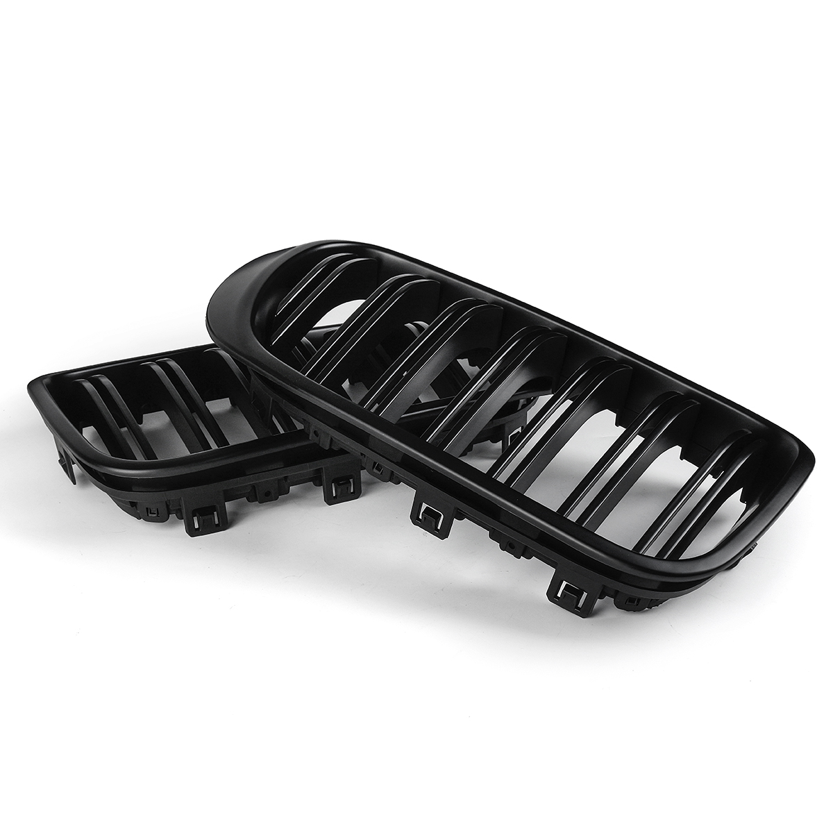 Pair-Matte-Black-Double-Line-Front-Kidney-Grille-For-BMW-F25-F26-X3-X4-2014-2018-1428194
