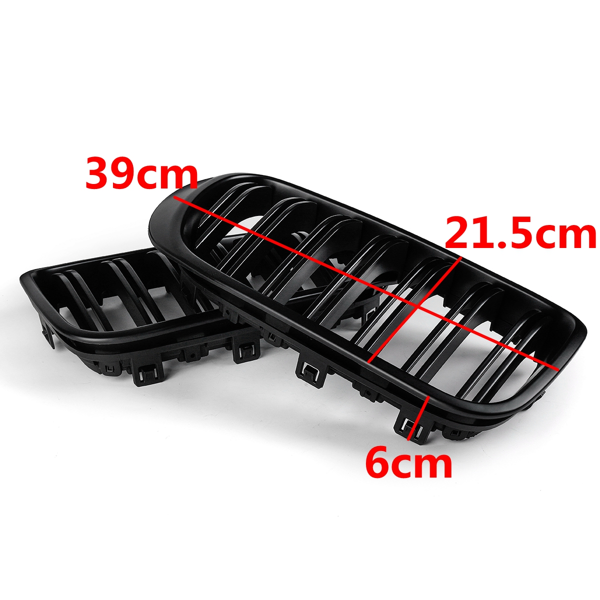 Pair-Matte-Black-Double-Line-Front-Kidney-Grille-For-BMW-F25-F26-X3-X4-2014-2018-1428194