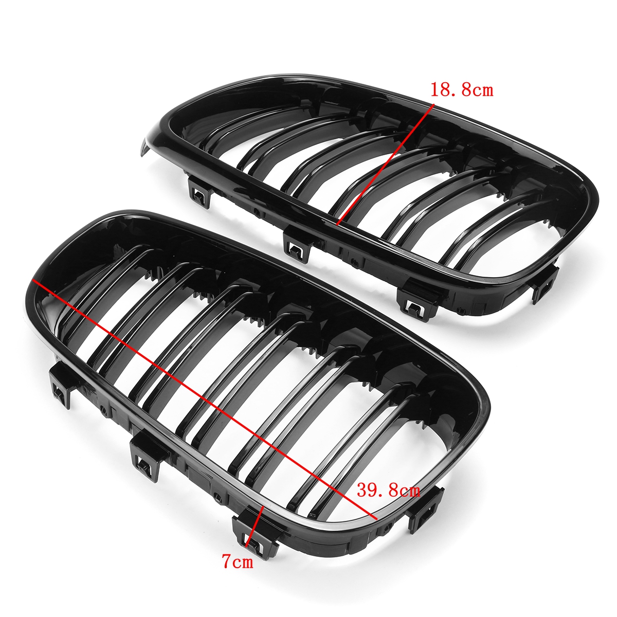 Pair-Shiny-Black-Front-Grille-For-BMW-F34-335i-GT-328i-GTxDrive-2014-16-1405668