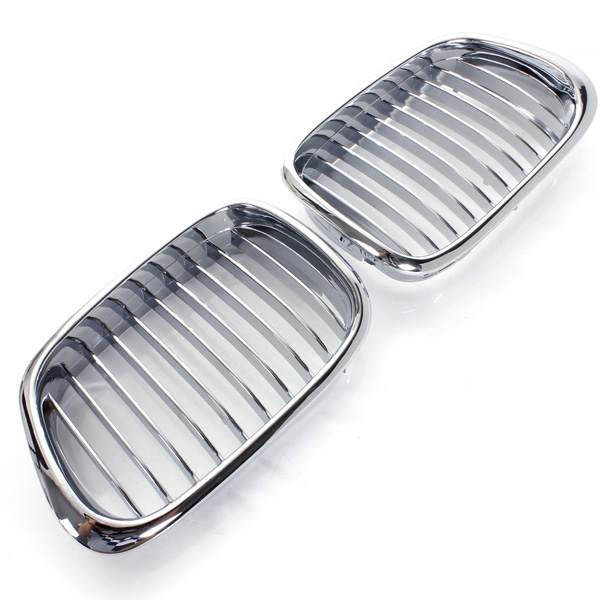 Plated-Chrome-Front-Hood-Kidney-Grille-Insert-For-BMW5-SeriesE39-97-03-950289