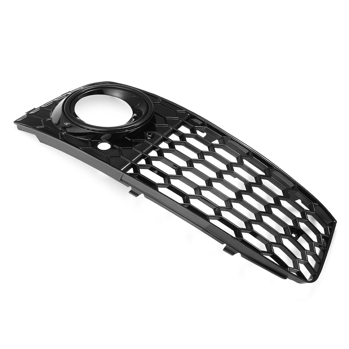 RS4-Style-Glossy-Black-Front-Bumper-Fog-Light-Grille-Grill-Pair-for-Audi-A4-B8-2009-2012-1609134