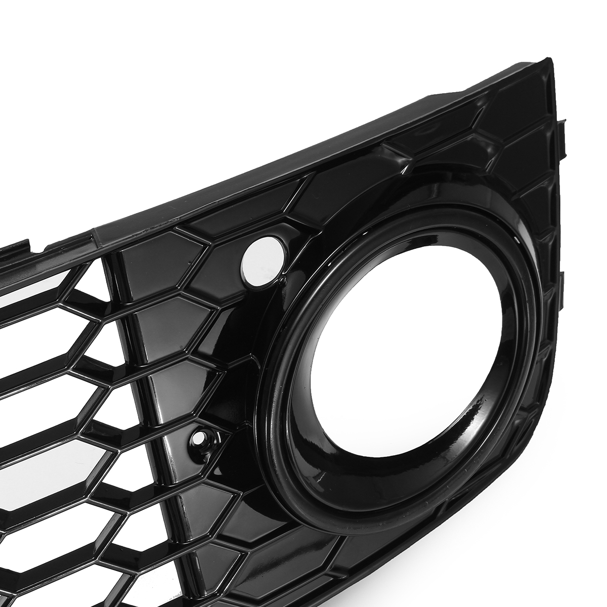 RS4-Style-Glossy-Black-Front-Bumper-Fog-Light-Grille-Grill-Pair-for-Audi-A4-B8-2009-2012-1609134