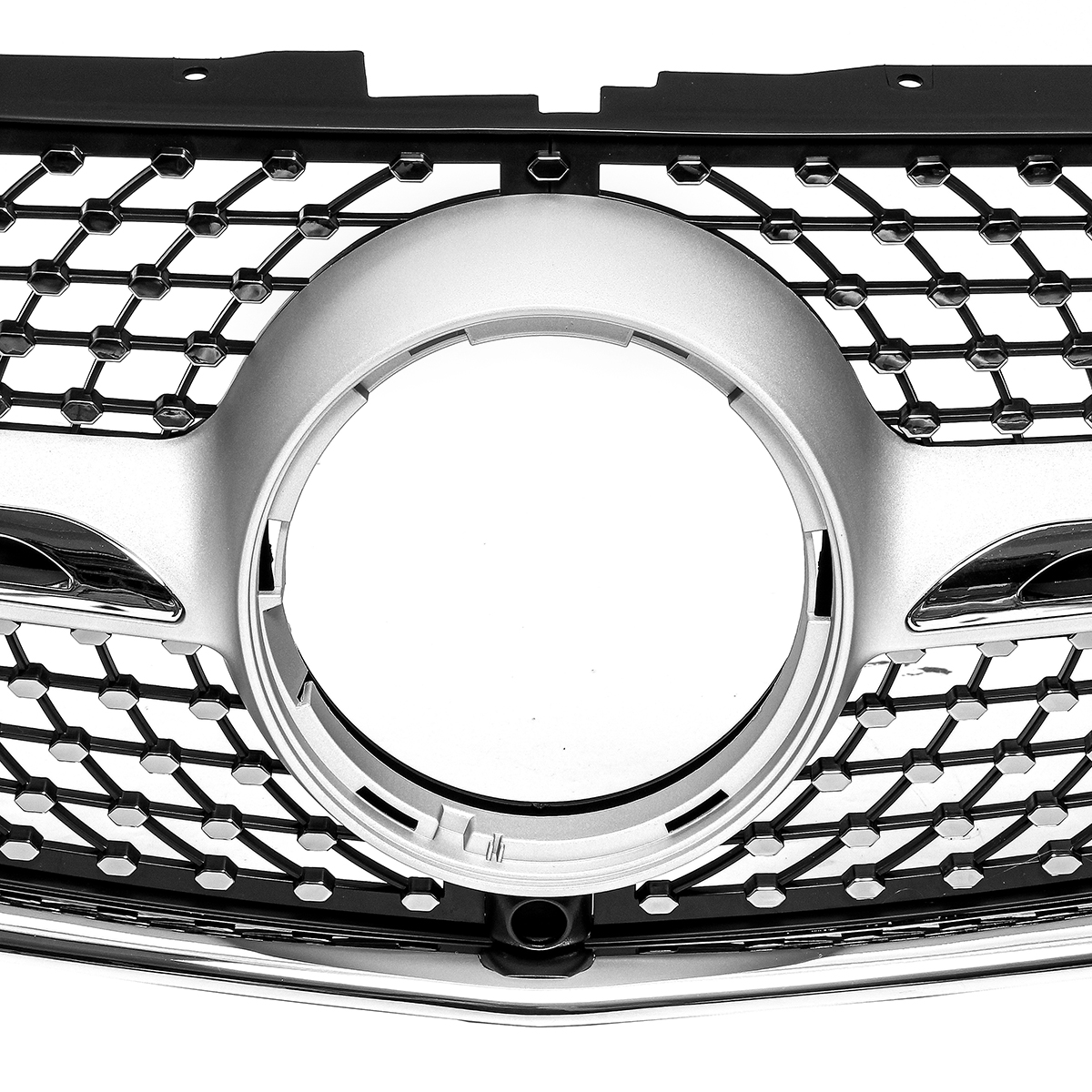 Silver-Diamond-Front-Grille-Grill-For-Mercedes-Benz-W447-V200-V220-V250-V260-2015-2018-With-Camera-1550013