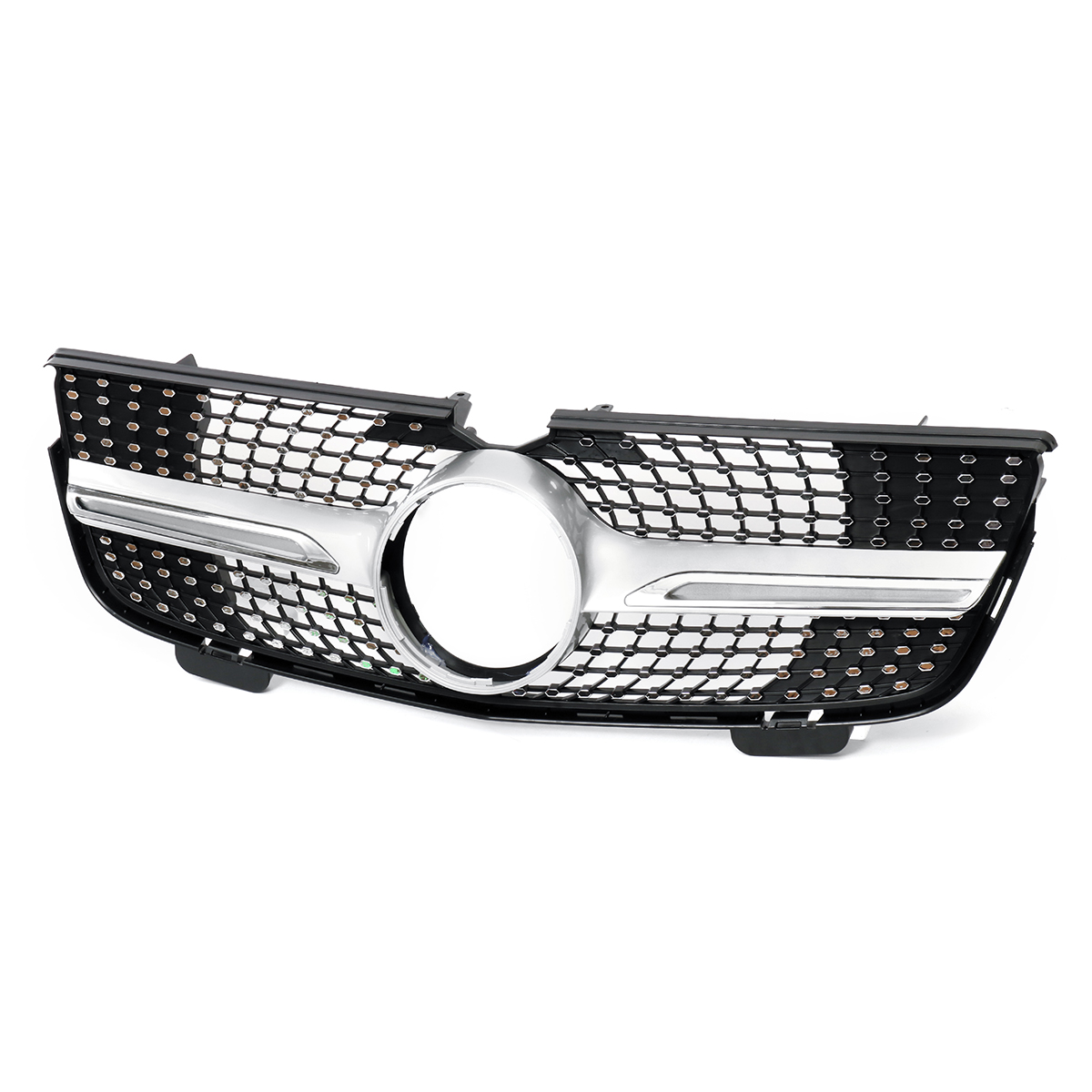 Silver-Diamond-Grille-Front-Grill-For-Mercedes-Benz-X164-GL-Class-GL450-GL350-GL320-1568508