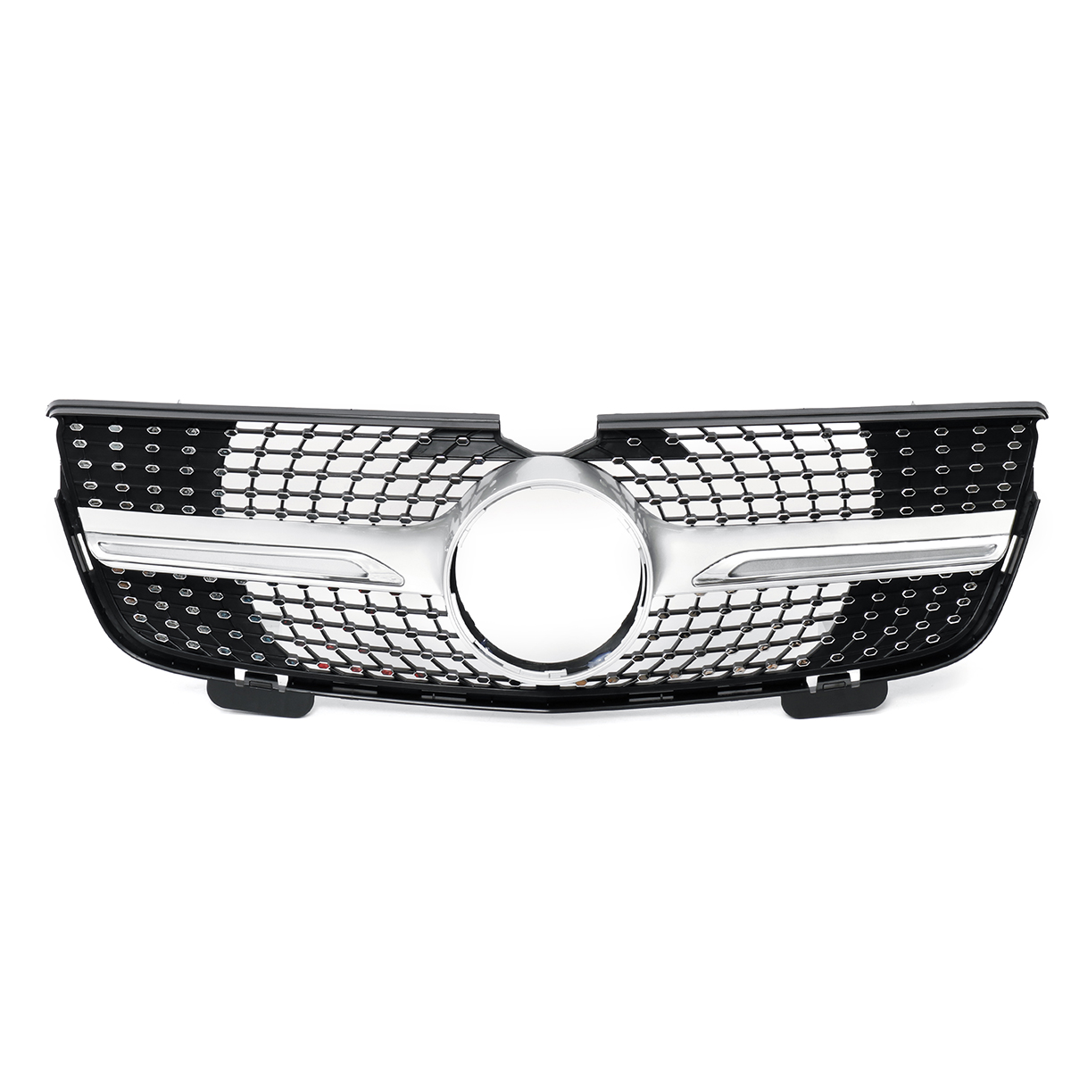 Silver-Diamond-Grille-Front-Grill-For-Mercedes-Benz-X164-GL-Class-GL450-GL350-GL320-1568508