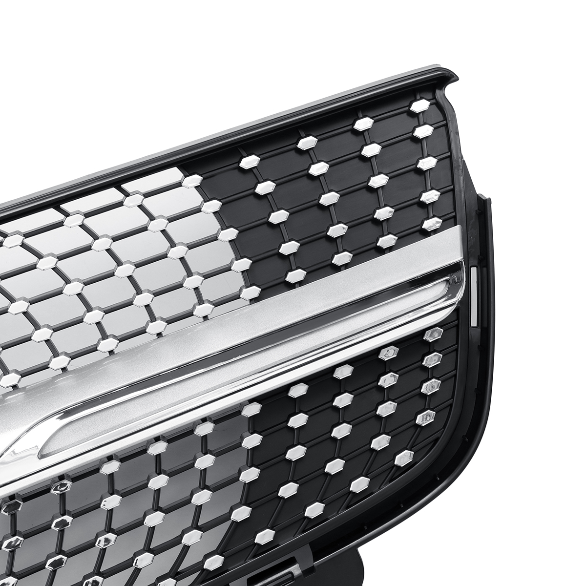 Silver-Diamond-Grille-Front-Grill-For-Mercedes-Benz-X164-GL-Class-GL450-GL350-GL320-1568508