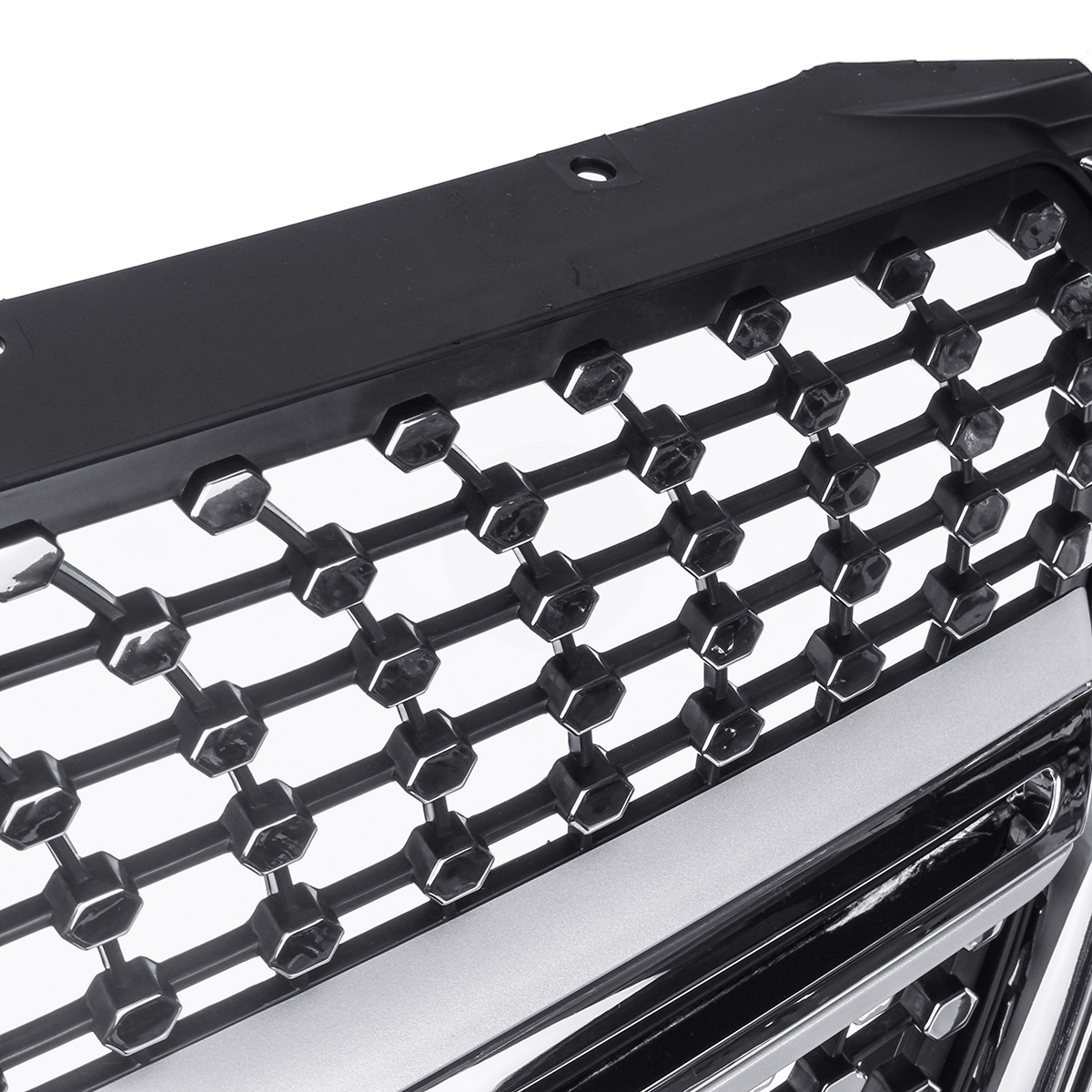 Silver-Diamond-Style-Front-Bumper-Grille-Grill-For-Mercedes-Benz-V-class-W447-15-18-1550014